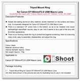 Telephoto Lens Tripod Collar pictures