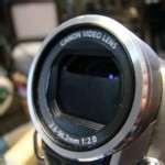 pictures of Canon Camcorder Lens Stuck